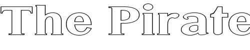 Font : FZ-ROMAN-31-HOLLOW-EX Custom Text : The Pirate Way Test your own text here Click to download or to view this font on a tshirt that can be custom printed in Bali