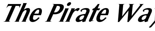 Font : FZ-ROMAN-31-ITALIC Custom Text : The Pirate Way Test your own text here Click to download or to view this font on a tshirt that can be custom printed in Bali