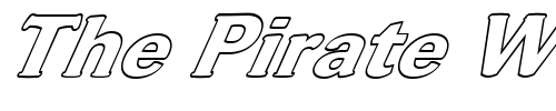 Font : FZ-ROMAN-37-HOLLOW-ITALIC Custom Text : The Pirate Way Test your own text here Click to download or to view this font on a tshirt that can be custom printed in Bali