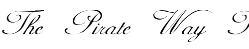 Font : FZ-SCRIPT-1 Custom Text : The Pirate Way Test your own text here Click to download or to view this font on a tshirt that can be custom printed in Bali