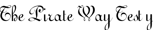 Font : FZ-SCRIPT-11 Custom Text : The Pirate Way Test your own text here Click to download or to view this font on a tshirt that can be custom printed in Bali