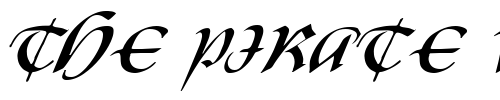 Font : FZ-SCRIPT-19-ITALIC Custom Text : The Pirate Way Test your own text here Click to download or to view this font on a tshirt that can be custom printed in Bali