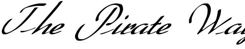 Font : FZ-SCRIPT-20-ITALIC Custom Text : The Pirate Way Test your own text here Click to download or to view this font on a tshirt that can be custom printed in Bali