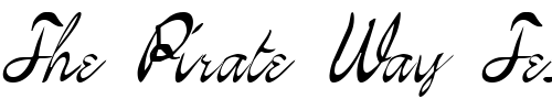 Font : FZ-SCRIPT-21-ITALIC Custom Text : The Pirate Way Test your own text here Click to download or to view this font on a tshirt that can be custom printed in Bali