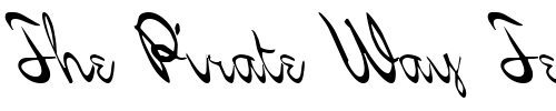 Font : FZ-SCRIPT-21-LEFTY Custom Text : The Pirate Way Test your own text here Click to download or to view this font on a tshirt that can be custom printed in Bali