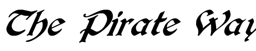 Font : FZ-SCRIPT-25-ITALIC Custom Text : The Pirate Way Test your own text here Click to download or to view this font on a tshirt that can be custom printed in Bali