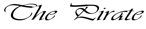 Font : FZ-SCRIPT-26-EX Custom Text : The Pirate Way Test your own text here Click to download or to view this font on a tshirt that can be custom printed in Bali