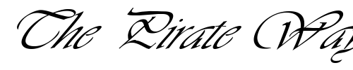 Font : FZ-SCRIPT-26-ITALIC Custom Text : The Pirate Way Test your own text here Click to download or to view this font on a tshirt that can be custom printed in Bali