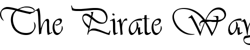 Font : FZ-SCRIPT-26-LEFTY Custom Text : The Pirate Way Test your own text here Click to download or to view this font on a tshirt that can be custom printed in Bali