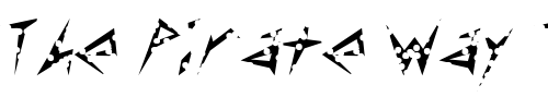 Font : FZ-UNIQUE-17-HOLEY Custom Text : The Pirate Way Test your own text here Click to download or to view this font on a tshirt that can be custom printed in Bali