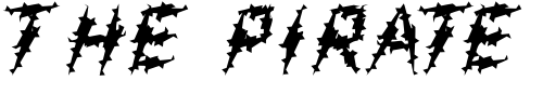 Font : FZ-UNIQUE-19-SPIKED Custom Text : The Pirate Way Test your own text here Click to download or to view this font on a tshirt that can be custom printed in Bali