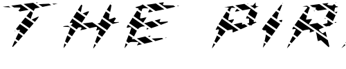 Font : FZ-UNIQUE-19-STRIPED-EX Custom Text : The Pirate Way Test your own text here Click to download or to view this font on a tshirt that can be custom printed in Bali