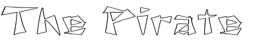 Font : FZ-UNIQUE-21-HOLLOW-EX Custom Text : The Pirate Way Test your own text here Click to download or to view this font on a tshirt that can be custom printed in Bali