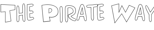 Font : FZ-UNIQUE-30-HOLLOW Custom Text : The Pirate Way Test your own text here Click to download or to view this font on a tshirt that can be custom printed in Bali