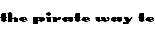 Font : FZ-UNIQUE-41-EX Custom Text : The Pirate Way Test your own text here Click to download or to view this font on a tshirt that can be custom printed in Bali