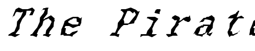Font : FZ-WACKY-33-ITALIC Custom Text : The Pirate Way Test your own text here Click to download or to view this font on a tshirt that can be custom printed in Bali