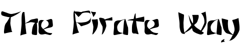 Font : FZ-WARPED-12 Custom Text : The Pirate Way Test your own text here Click to download or to view this font on a tshirt that can be custom printed in Bali