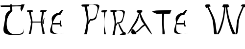 Font : FZ-WARPED-14 Custom Text : The Pirate Way Test your own text here Click to download or to view this font on a tshirt that can be custom printed in Bali