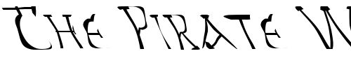 Font : FZ-WARPED-14-LEFTY Custom Text : The Pirate Way Test your own text here Click to download or to view this font on a tshirt that can be custom printed in Bali