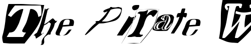 Font : FZ-WARPED-15-ITALIC Custom Text : The Pirate Way Test your own text here Click to download or to view this font on a tshirt that can be custom printed in Bali