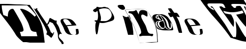 Font : FZ-WARPED-15-LEFTY Custom Text : The Pirate Way Test your own text here Click to download or to view this font on a tshirt that can be custom printed in Bali