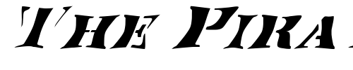 Font : FZ-WARPED-17-ITALIC Custom Text : The Pirate Way Test your own text here Click to download or to view this font on a tshirt that can be custom printed in Bali