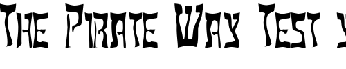 Font : FZ-WARPED-18 Custom Text : The Pirate Way Test your own text here Click to download or to view this font on a tshirt that can be custom printed in Bali
