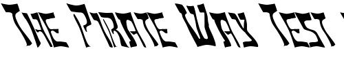Font : FZ-WARPED-18-LEFTY Custom Text : The Pirate Way Test your own text here Click to download or to view this font on a tshirt that can be custom printed in Bali