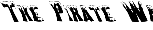 Font : FZ-WARPED-22-LEFTY Custom Text : The Pirate Way Test your own text here Click to download or to view this font on a tshirt that can be custom printed in Bali