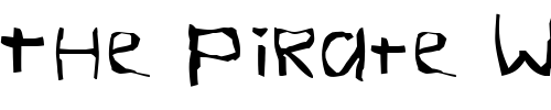 Font : FZ-WARPED-26 Custom Text : The Pirate Way Test your own text here Click to download or to view this font on a tshirt that can be custom printed in Bali