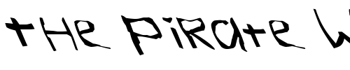 Font : FZ-WARPED-26-LEFTY Custom Text : The Pirate Way Test your own text here Click to download or to view this font on a tshirt that can be custom printed in Bali