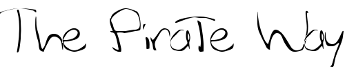 Font : FZ-WARPED-27 Custom Text : The Pirate Way Test your own text here Click to download or to view this font on a tshirt that can be custom printed in Bali