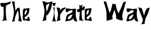 Font : FZ-WARPED-29 Custom Text : The Pirate Way Test your own text here Click to download or to view this font on a tshirt that can be custom printed in Bali