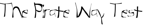 Font : FZ-WARPED-31 Custom Text : The Pirate Way Test your own text here Click to download or to view this font on a tshirt that can be custom printed in Bali