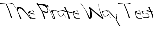 Font : FZ-WARPED-31-LEFTY Custom Text : The Pirate Way Test your own text here Click to download or to view this font on a tshirt that can be custom printed in Bali