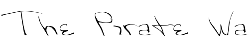 Font : FZ-WARPED-32 Custom Text : The Pirate Way Test your own text here Click to download or to view this font on a tshirt that can be custom printed in Bali