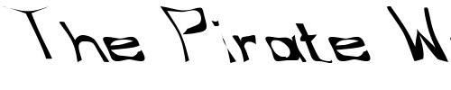 Font : FZ-WARPED-34-LEFTY Custom Text : The Pirate Way Test your own text here Click to download or to view this font on a tshirt that can be custom printed in Bali