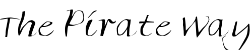 Font : FZ-WARPED-35 Custom Text : The Pirate Way Test your own text here Click to download or to view this font on a tshirt that can be custom printed in Bali
