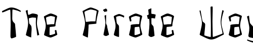 Font : FZ-WARPED-4 Custom Text : The Pirate Way Test your own text here Click to download or to view this font on a tshirt that can be custom printed in Bali