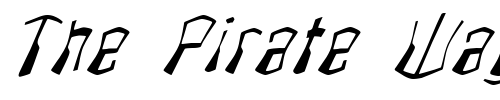 Font : FZ-WARPED-4-ITALIC Custom Text : The Pirate Way Test your own text here Click to download or to view this font on a tshirt that can be custom printed in Bali