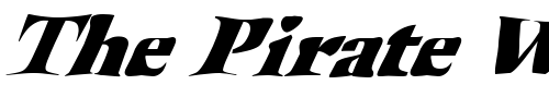 Font : FZ-WARPED-41-ITALIC Custom Text : The Pirate Way Test your own text here Click to download or to view this font on a tshirt that can be custom printed in Bali
