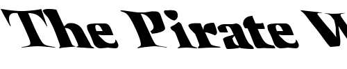 Font : FZ-WARPED-41-LEFTY Custom Text : The Pirate Way Test your own text here Click to download or to view this font on a tshirt that can be custom printed in Bali