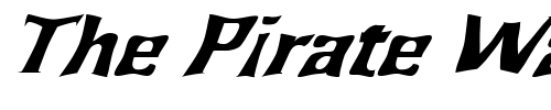 Font : FZ-WARPED-43-ITALIC Custom Text : The Pirate Way Test your own text here Click to download or to view this font on a tshirt that can be custom printed in Bali