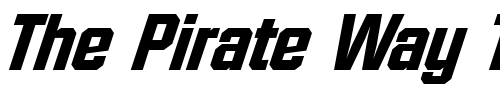 Font : FacetHeavy-Xitalic-Regular Custom Text : The Pirate Way Test your own text here Click to download or to view this font on a tshirt that can be custom printed in Bali