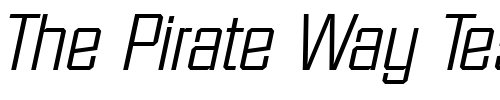 Font : FacetLight-Italic Custom Text : The Pirate Way Test your own text here Click to download or to view this font on a tshirt that can be custom printed in Bali