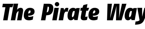 Font : FagoCoTf-BlackItalic Custom Text : The Pirate Way Test your own text here Click to download or to view this font on a tshirt that can be custom printed in Bali