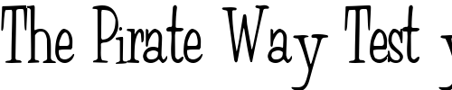 Font : FairChild85-Regular-ttcon Custom Text : The Pirate Way Test your own text here Click to download or to view this font on a tshirt that can be custom printed in Bali