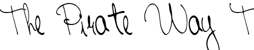 Font : FairTrade53-Regular-ttcon Custom Text : The Pirate Way Test your own text here Click to download or to view this font on a tshirt that can be custom printed in Bali