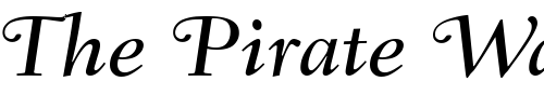 Font : Fairfield-LH-56-Swash-Medium-Italic-Old-Style-Figures Custom Text : The Pirate Way Test your own text here Click to download or to view this font on a tshirt that can be custom printed in Bali