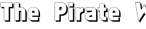 Font : Faktos-Shadow Custom Text : The Pirate Way Test your own text here Click to download or to view this font on a tshirt that can be custom printed in Bali